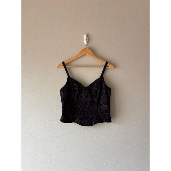 lip service y2k quoth of raven corset and dress damask print set - Picture 1 of 9